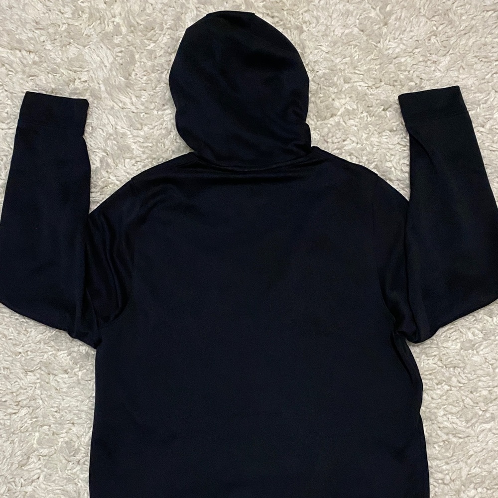 Under Armour Mens size large black Hoodie with Bright green trimmed Logo - Picture 13 of 14
